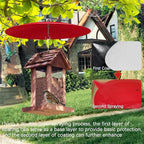 Bird Feeder Baffle, Metal Hummingbird Feeder Rain Guard for Bird Houses,13 inch Hanging Baffle Weather Guard for Outside