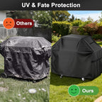 LBTING Grill Cover, 55-inch Heavy Duty 300D Oxford Waterproof Windproof UV Resistant BBQ Gas Grill Cover for Outdoor Barbecue Fit Most Brands Weber, Brinkmann, Char Broil, Holland