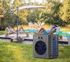 16000BTU Above Ground Pool Heat Pump for 5000 Gallon Pools, WiFi Smart Control, Titanium Heat Exchanger, 110V-120V/60Hz Efficient Heating