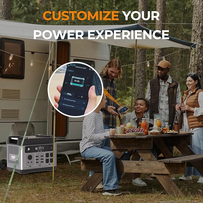 OUKITEL P2001 Plus 2400W Solar Generator with 400W Solar Panel, 2048Wh Solar power station, 1800W Fast Charging, Smart APP Control Emergency Power Station for Home, Camping, Outdoor Battery Backup