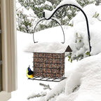 winemana Suet Feeder for Outside Hanging, Metal Suet Cake Holder Squirrel Proof, Weatherproof Bird Feeders for Wild Birds Woodpecker, Single Suet Cage for Outdoor Garden