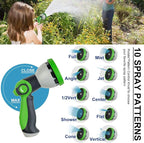 150FT Metal Garden Hose 304 Stainless Steel Flexible Water Hose - No Kink & Tangle Heavy Duty Pipe with Nozzle, Durable 3/4 Metal Fittings and Valve - Rust Proof Puncture Proof for Yard Lawn