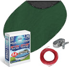 Winter Swimming Pool Cover for 18 ft x 24 ft Aboveground Oval Pool Size, Value Plus Choice Series, Solid Material, Color - Evergreen, Pool Cover Choice 321824-4CHOICE