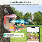Smart Bird Feeder with Camera Solar Powered - 2K HD Live Video Camera AI Identify Birds, Visible Window Auto Capture& Motion Detection -Instant Arrival Alerts, Birds Lover Gifts