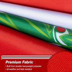 Peru Peruvian Flag 3x5 ft Outdoor, Double Sided 3 Ply Heavy Duty Peru National Country Flag, 100% Quality Polyester Peruvian Banner with Brass Grommets 4 Rows Stitches