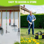 WORKPRO Weed Puller Tool with Long Adjustable Handle (33", 46"), Stand Up Heavy Duty Weed Remover- 4 Claw Steel Head & Foot Pedal for Easy Weeding, Detachable Dandelion Picker for Lawn/Yard/Garden