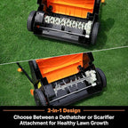 LawnMaster GV1212B Scarifier and Dethatcher 13-Inch 12AMP