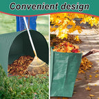 53 Gallon 1/2/3-Pack Leaf bags,Large Yard Dustpan-Type Reusable Lawn Yard Waste Bags,Foldable Garden Leaf Collector Bags for Leaves,Debris,Clippings,Lawn Trash