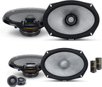 Alpine 6x9 R2 High-Resolution Speaker Bundle - A Pair of R2-S69C 2-Way Component Speakers & a Pair of R2-S69 6x9 Coaxial Speakers