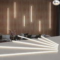 Art3d LED Recessed Lighting Kit - 6pcs Self-Adhesive White LED Light with Smart Switch, 3000k Touching Switch Light for Wood Slat Wall Panels Headboards Home Decor - Housing White