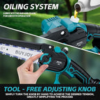 2-in-1 Cordless 6 in Pole Saw for Tree Trimming,15.5 ft Extended Reach Electric Saw with 180° Adjustable Head, Brushless Motor, 2 x 1300 Ah High-Capacity Batteries & Extra Chain
