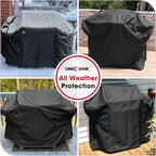 Unicook 58 Inch Grill Cover for Weber Genesis II, LX 300 Series and Genesis 300 Series Gas Grills, Heavy Duty Waterproof Fade Resistant BBQ Cover, All Weather Protection, Compared to Weber 7130
