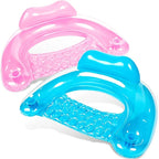 SLOOSH Inflatable Pool Floats Adult,2 Pack Pool Chairs with Cup Holders,Blow up Floats Chair,Hammock Noodle Mat for Relaxing Summer Water Fun Swimming Party Beach