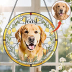 Personalized Pet Suncatcher, Loss of Pet Sympathy Gift Dog, Dog Memorial Gifts, Cat Memorial Gift, Pass Away, Remembrance, Bereavement Gifts for Dogs Lovers or Cats Lovers - Pattern B