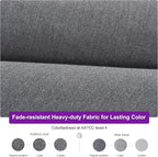 PURPLE LEAF 10 FT Cantilever Patio Umbrella Outdoor Umbrella with 220lbs Base Large Square Windproof Offset Umbrella for Pool Deck Garden, Mist Grey