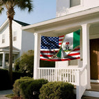 Vintage American America Usa Nigeria Nigerian Flags For Outside Yard 3x5 Ft Double Sided Printed 100d Polyester Lightweight Garden Welcome Outdoor Banner Brass Grommets