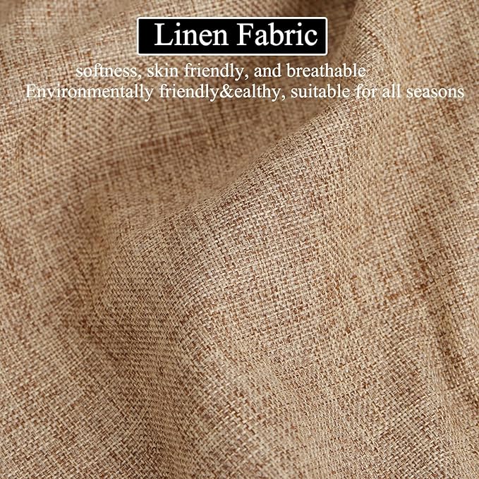 32 x 12 Inches Piano Bench Cushions for Indoor Furniture with Ties Non Slip Kitchen Dining Room Bench seat Cushion for Shoe Storage Ottoman Window Settee Pad, Khaki