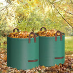 2-Pack 132 Gallons Leaf Bags, Reusable Yard Waste Bags, Heavy Duty Lawn Bags with 4 Handles for Garden Leaves and Waste Collection, Lightweight Portable Yard Trash Bag