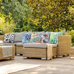 Outdoor Pillows Waterproof Set of 2 Decorative Throw Pillows with Inserts 18×18 Inch Outdoor Square Pillows for Patio Furniture(Paisley Print)