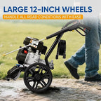 TOOLCY 3400 PSI Gas Pressure Washer, High-Performance 212cc OHV Engine, Reinforced Pump. Onboard Soap Tank, 30FT Hose, Spray Gun & 5 Nozzles, Max 2.8 GPM, Great for