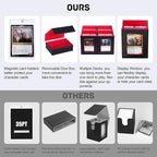 Marsguard Trading Card Deck Box with Commander Display，5 in 1 MTG Storage Holds 400+ Double-Sleeved Cards，4 Deck Boxes & Dice Tray Included，Fits MTG, TCG, PTCG & Sports Cards