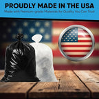 Contractor Garbage Bags 55 Gallon Heavy Duty | 50 Count | 3 Mil Construction Bags Heavy Duty with Ties | 55 Gallon Trash Bag Heavy Duty for Contractors
