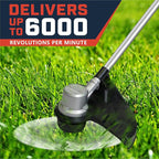 Worth Garden 84V Cordless String Trimmer with Brushless Motor, 14"/16" Cutting Width - Includes 2.5Ah Lithium Battery & Charger - Heavy Duty Electric Weed Wacker for Lawn, Garden, Yard