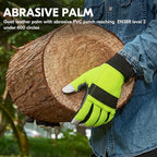Vgo... 1Pair Chainsaw Gloves, 12-Layer Chainsaw Protection on Left Hand Back,Goat leather Work Gloves, Mechanic Gloves