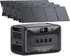 BLUETTI Apex 300 Solar Generator (2025 New) with 4 200W Solar Panels, 2764.8Wh LFP Battery Backup with 6 3840W AC Outlets (7680W Surge), 120V/240V Dual Voltage, Ideal for Camping and Off-Grid Living