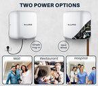 Alpine Automatic Hand Dryers for Bathrooms Commercial High Speed 110-120V Stainless Steel Electric Hand Dryer, Plug In & Hardwire Options with Air Filter, ADA & UL Compliant & 5 Years Coverage (White)