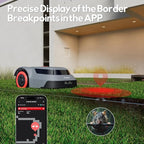 Redkey MGC1000 Robot Lawn Mower with 590ft Boundary Wires for 0.25 Acre (1/4 Acre), 45% Slope, 70Mins Runtime, Auto Recharge, Automatic Robotic Lawn Mower w/Precise Location & Breakpoint Detection