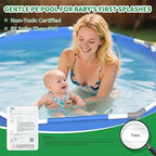 Above Ground Pools Family Swimming Pool for Outdoor Backyard with Pool Cover and Pool Mat: 8ft x 20in - Odor-Free Eco PE Material, Reinforced Steel Frame
