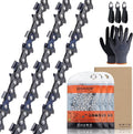 Savior 3PC 12 Inch Chainsaw Chain for Greenworks 40V 20262 20292 Chainsaw, 12" Replacement Chain for Sun Joe SWJ698E 9A Chain Saw - 3/8" - .050" - 45 DL