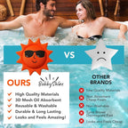 Hot Tub Scum Absorber for Spa Cleaner - Hot Tub Accessories for Adults, Hot Tub Scum Sponge for Hot Tub Oil Absorbing Sponge for Hot Tub Skimmer, Hot Tub Sponge Scum Remover