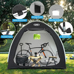 UNP Bike Storage Shed Tent, Portable Outdoor Bike Storage Tent with 210D Oxford Thick PU4000 Waterproof for 1/2/3/4 Bikes, Bike Covers Storage Shed for Bicycles, Lawn Mower, Garden Tools