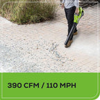 Greenworks 40V Lawn Care Combo Kit, Trimmer & Blower for Edging & Leaf Cleanup, 2.0Ah Battery & Charger (Gas-Free Yard Duo)