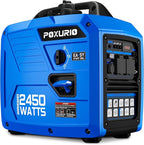 2450-Watt Portable Inverter Generator for Home Use, 1.6Gallon Large Fuel Tank Up to 8.3 Hours Use, 120V Gas Powered Generator Super Quiet - EPA Compliant