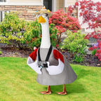Geyoga Goose Outfit for 23 Inch Cement Plastic Porch Bird Watching Theme Goose Clothe Gift for Bird Lovers Outdoor Yard Lawn Garden Costume