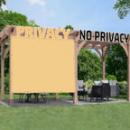 SUNNY GUARD Shade Cloth Custom Size 12x13 FT Sun Shade Screen Fabric Shade Cover Tarp with Grommets for Pergola Backyard Garden, Sand(We Customized)