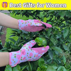 Thorn Proof&Puncture Resistant Gardening Gloves with Grip,Garden Glove for Women, Leather Yard Work Gifts