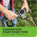 Greenworks 48V (24V x 2) 20" Brushless Cordless (Push) Lawn Mower (LED Headlight), (2) 4.0Ah Batteries and Dual Port Rapid Charger Included (200+ Compatible Tools)