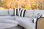 RSH DECOR: Sunbrella Pillow Covers Set of 2 | Covers Only - 20" x 12" | Outdoor Lumbar Pillow Covers Crafted with Sunbrella Performance Fabric | Maxim Heather Beige
