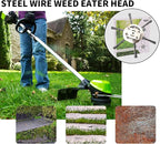 2025 New Steel Wire Grass Trimmer Head, 6 Inch Universal Steel Wire Trimmer Head with Adapter, String Trimmer Replacement Head for Electric Cordless Lawn Mower Tray (2PCS 6 Blades（6 Inch）)