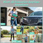 Power Washer,1200 PSI Cordless Pressure Washer with 2×21V Battery&6-in-1 Multi-Function Nozzle,Portable Pressure Washer Suitable for Cleaning Vehicles, patios, Glass, Floors, and Watering Plants