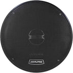 Alpine DM-65-G 6.5-Inch 2-Way Coaxial Speakers with Grille Bundle, 4 Speakers