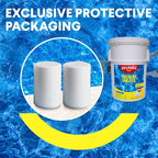PROFELIZ Chlorine Tablets 3 Inch for Swimming Pools, Kills Bacteria and Stops Algae, Slow Dissolving,Exclusive Protective Packaging,Pool Chlorine Tablets,40lbs