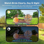 Smart Bird Feeder with Camera – AI Recognition, 130° Wide Angle, Solar & USB Powered, IP65 Waterproof, Motion Detection, Night Vision, Two-Way Audio, Cloud Storage–for Nature Lover (Bird Feeder)
