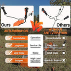 PROYAMA 51.7cc 2-Cycle Gas Powered Weed Eater Weed Trimmer, 3-in-1 Gas String Trimmer and Brush Cutter, Anti-Vibration System Tube Orange…