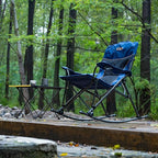 iClimb Padded Folding Rocking Chair Heavy Duty Camping Patio Porch Backyard Lawn Garden Balcony Rocker Indoor Outdoor with Carry Bag