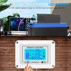 New Upgraded 2200 Watts Pure Sine Wave Inverter, 12V DC to 110V AC Power Inverter with 4 AC Outlets, USB Port, Type-C Port for Truck, Vehicle, Power Outage, Remote Control with LCD Screen